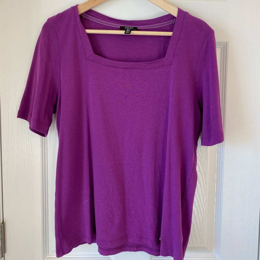 Jones New York signature square neck blouse